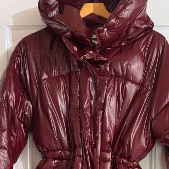 NWOT A New Day Berry Red Puffer Coat - Picture 3 of 6